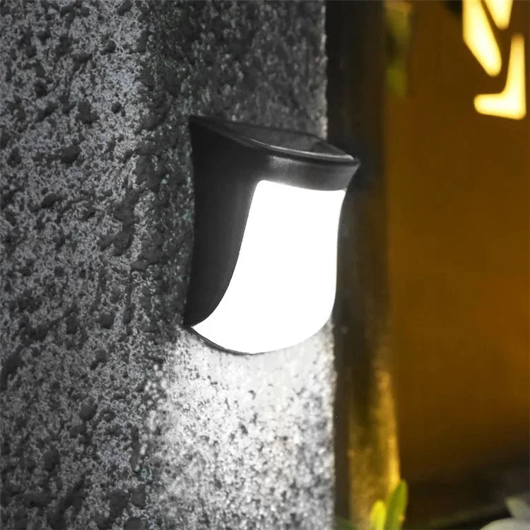 DS1111 4PCS Waterproof Home Yard Porch Lamp LED Solar Wall Hanging Light Home Garden Decoration