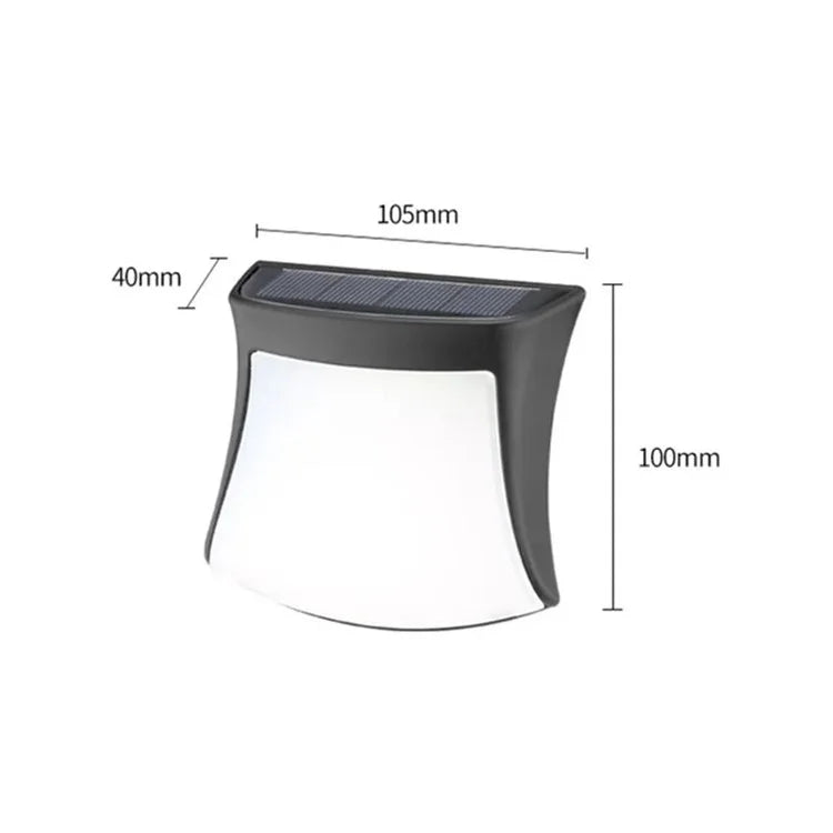 DS1111 4PCS Waterproof Home Yard Porch Lamp LED Solar Wall Hanging Light Home Garden Decoration