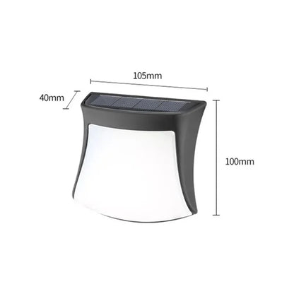 DS1111 4PCS Waterproof Home Yard Porch Lamp LED Solar Wall Hanging Light Home Garden Decoration