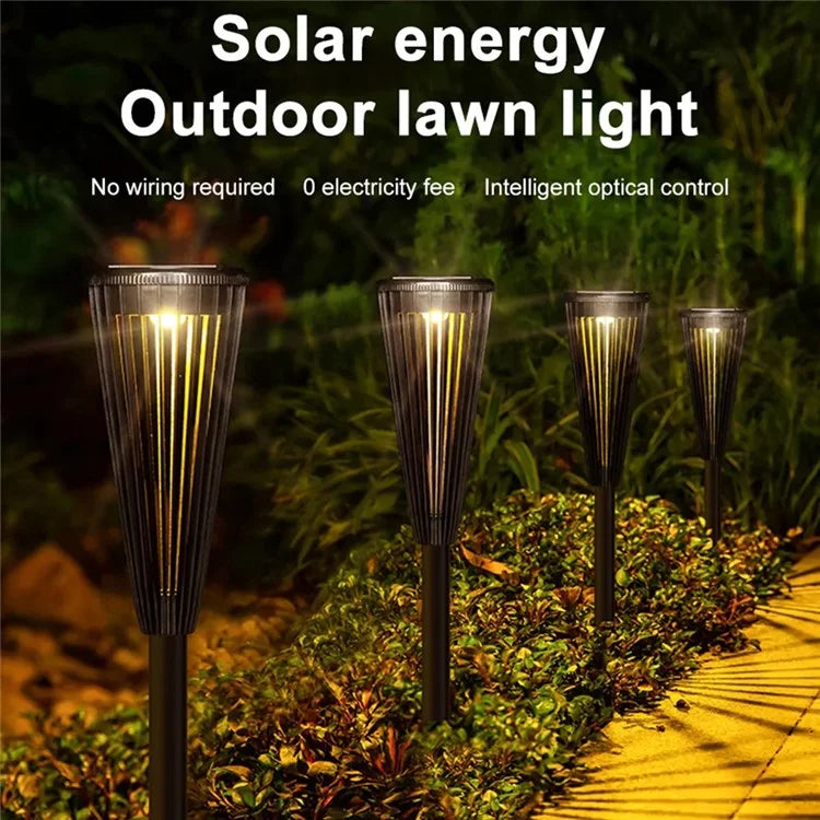 DS129 2Pcs Outdoor Solar Light Waterproof Lawn Lamp Courtyard Garden Decoration