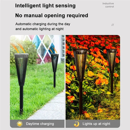 DS129 2Pcs Outdoor Solar Light Waterproof Lawn Lamp Courtyard Garden Decoration