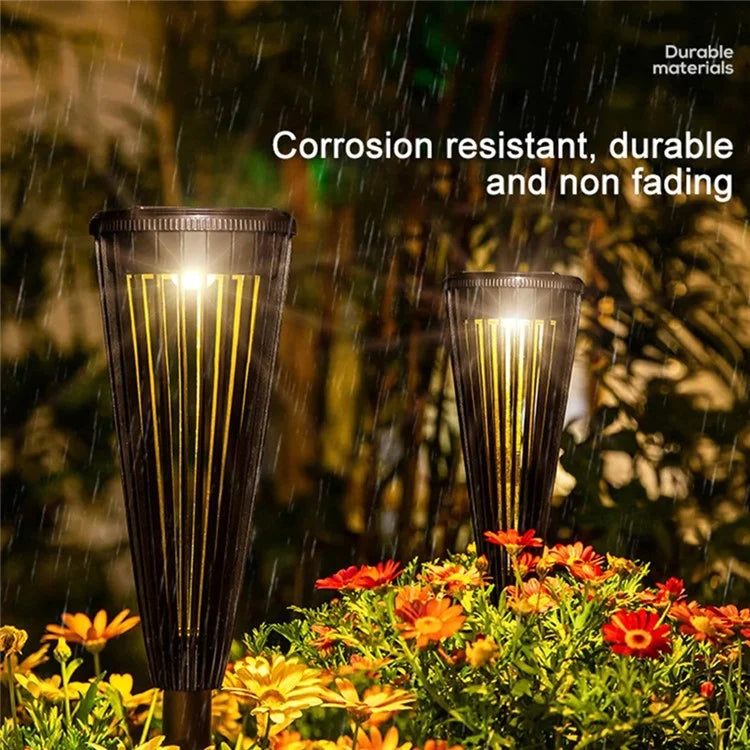DS129 2Pcs Outdoor Solar Light Waterproof Lawn Lamp Courtyard Garden Decoration