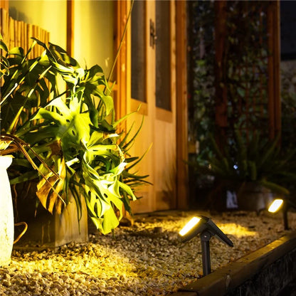 DSL09 Solar Powered Home Yard Porch LED Lamp Waterproof Garden Grass Lawn Decoration Light with Stake
