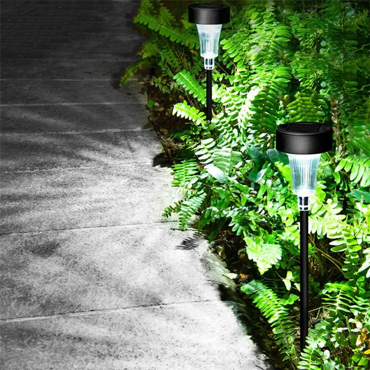 DS001 4PCS Solar Powered Home Lawn LED Lamp Waterproof Garden Decoration Light with Stake
