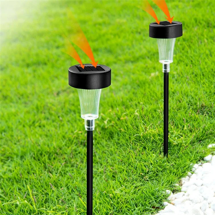 DS001 4PCS Solar Powered Home Lawn LED Lamp Waterproof Garden Decoration Light with Stake