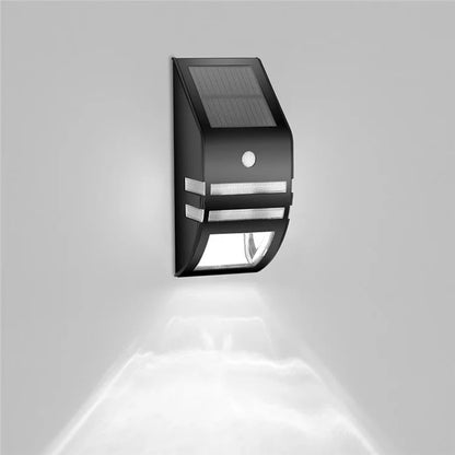 DS-SL2 Trapezoidal Solar Wall Light Waterproof PIR Motion Sensor Garden LED Light