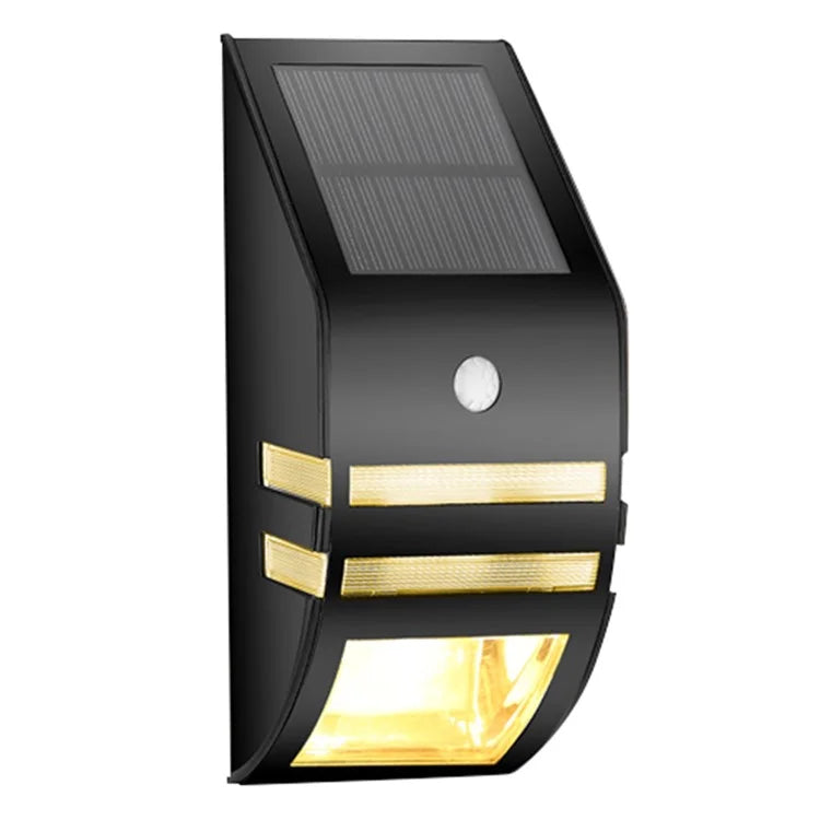 DS-SL2 Trapezoidal Solar Wall Light Waterproof PIR Motion Sensor Garden LED Light