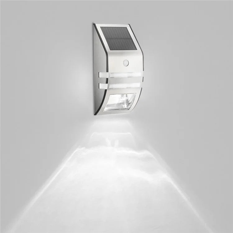 DS-SL2 Trapezoidal Solar Wall Light Waterproof PIR Motion Sensor Garden LED Light