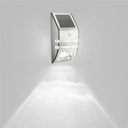 DS-SL2 Trapezoidal Solar Wall Light Waterproof PIR Motion Sensor Garden LED Light