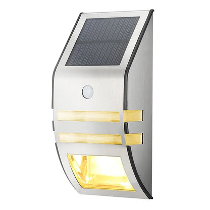 DS-SL2 Trapezoidal Solar Wall Light Waterproof PIR Motion Sensor Garden LED Light