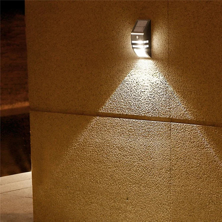 DS-SL2 Trapezoidal Solar Wall Light Waterproof PIR Motion Sensor Garden LED Light