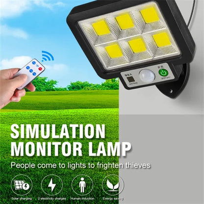 jl-188 Split Solar Wall Lamp Human Sensor Night Light with Remote Control