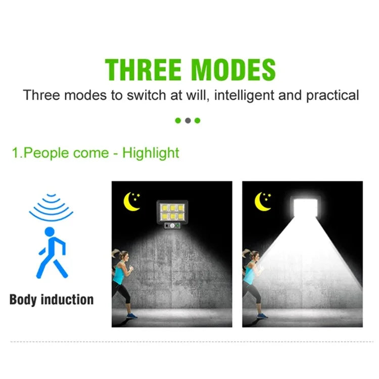 jl-188 Split Solar Wall Lamp Human Sensor Night Light with Remote Control