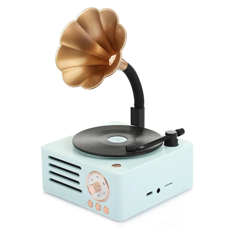 T15 Desktop Wireless Speaker Retro Vinyl Record Design Bluetooth Speaker (Standard Version)