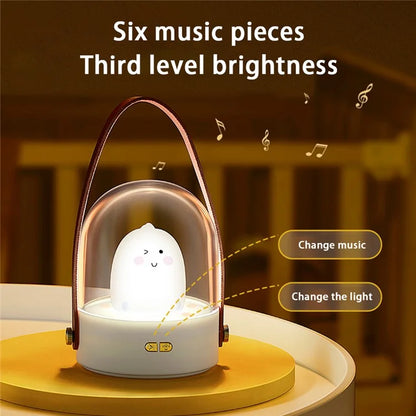 YPH-0119 Portable Pet LED Light Bluetooth Music Box 3D Night Light