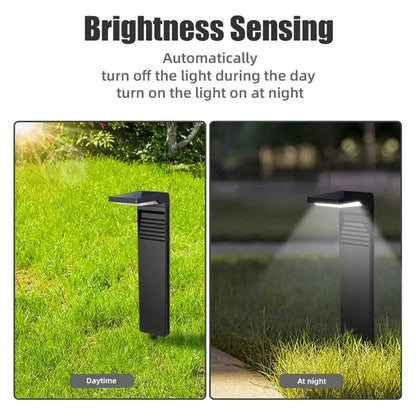 YH0801 2PCS Solar Powered Lamp Waterproof Garden Grass Lawn Light with Stake