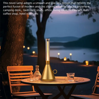 Vintage Kerosene Lamp Table Lamp Dimmable Portable Night Light for Bar Cafe