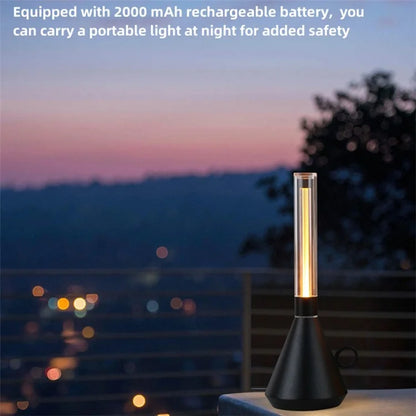 Vintage Kerosene Lamp Table Lamp Dimmable Portable Night Light for Bar Cafe