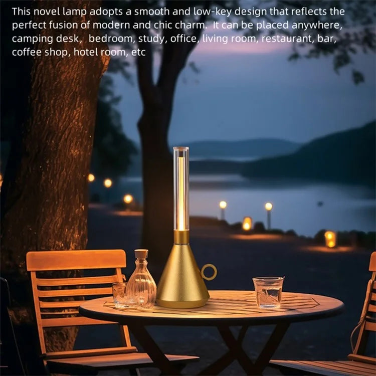 Vintage Kerosene Lamp Table Lamp Dimmable Portable Night Light for Bar Cafe