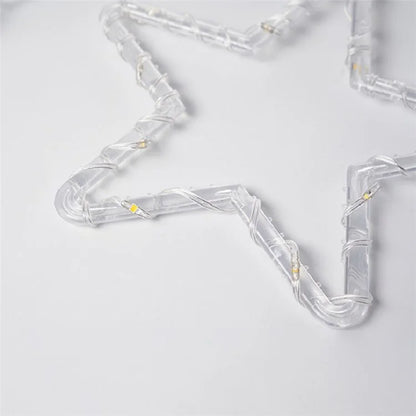 IP68 Waterproof Dual Ring Christmas Light Window Decoration with Remote Control