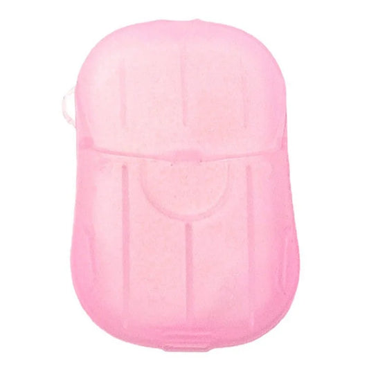 18Pcs Portable Disposable Soap Paper Travel Camping Washing Hand Bath Soap Sheets with Box