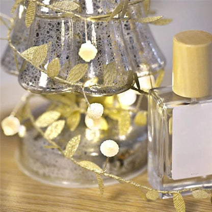 2m 20-LED Gold Leaf String Light Festival Christmas Party Decorative Light