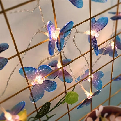 2m 10-LED Butterfly String Light Romantic Festival Wedding Decorative Lamp, Constant Light