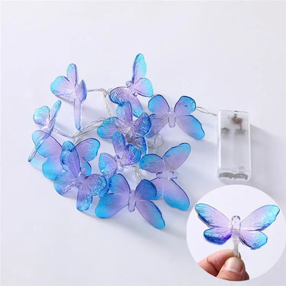 2m 10-LED Butterfly String Light Romantic Festival Wedding Decorative Lamp, Constant Light