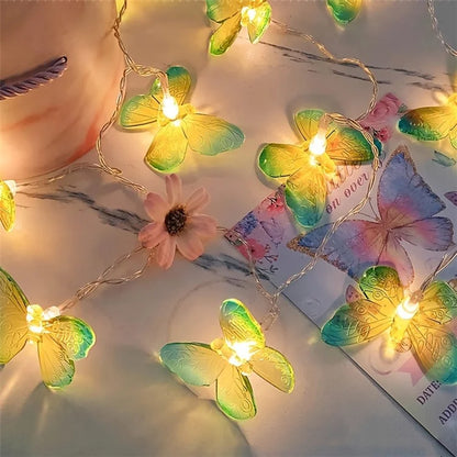 2m 10-LED Butterfly String Light Romantic Festival Wedding Decorative Lamp, Constant Light