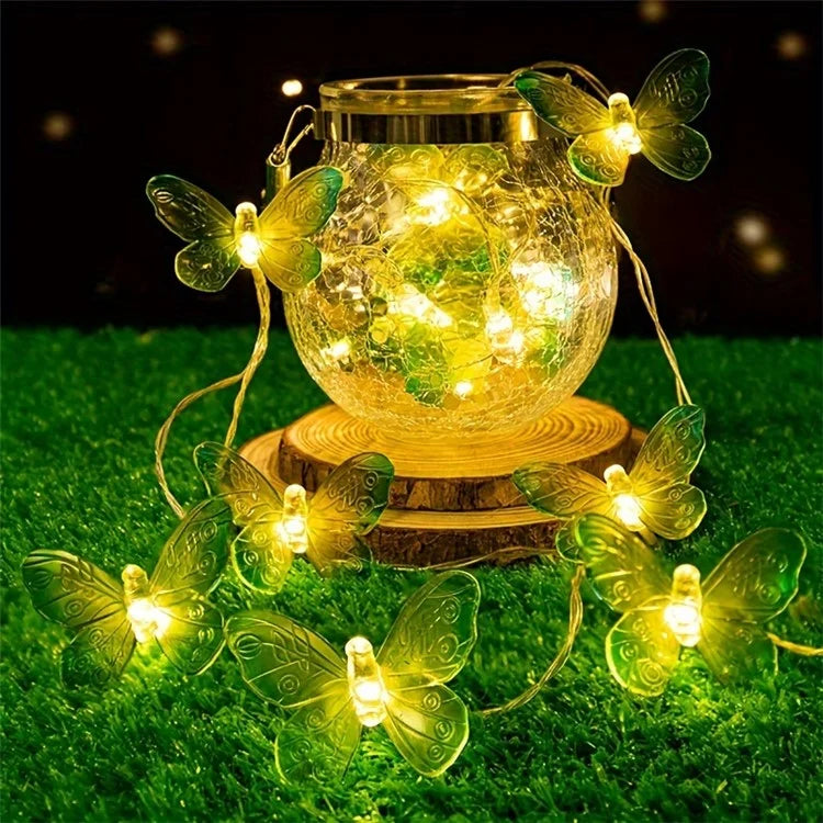 2m 10-LED Butterfly String Light Romantic Festival Wedding Decorative Lamp, Constant Light