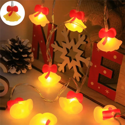 2m 10-LED String Light Christmas Style Xmas Festival Decorative Lamp, Constant Light