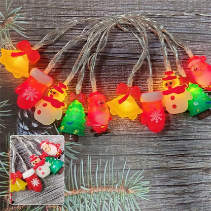 2m 10-LED String Light Christmas Style Xmas Festival Decorative Lamp, Constant Light