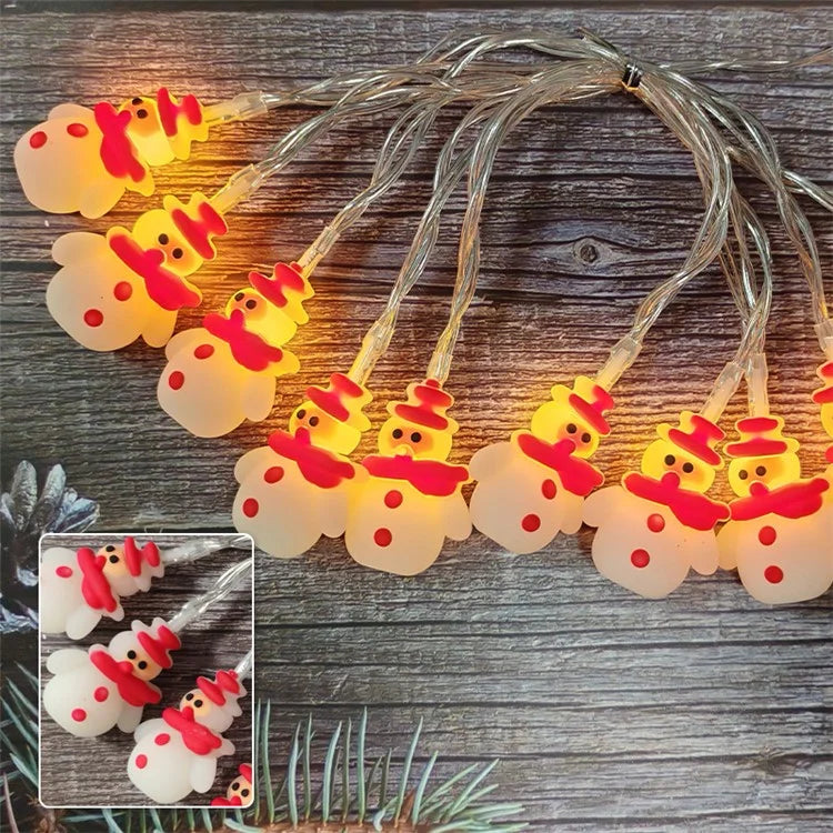 2m 10-LED String Light Christmas Style Xmas Festival Decorative Lamp, Constant Light