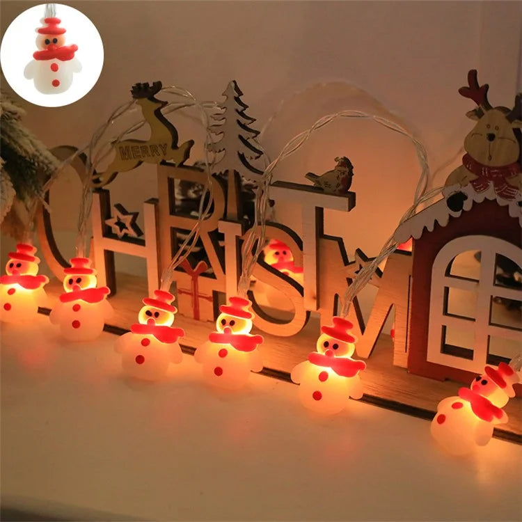2m 10-LED String Light Christmas Style Xmas Festival Decorative Lamp, Constant Light