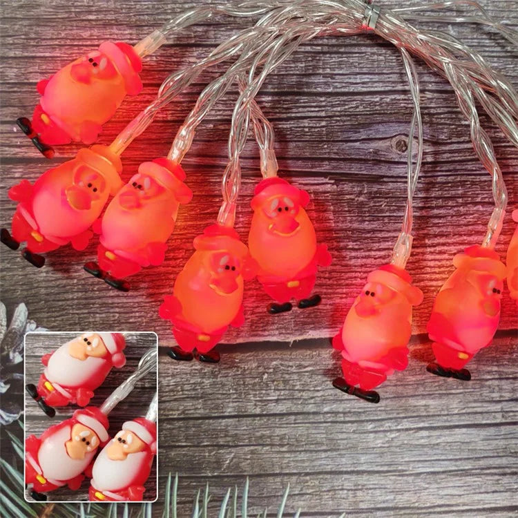 2m 10-LED String Light Christmas Style Xmas Festival Decorative Lamp, Constant Light