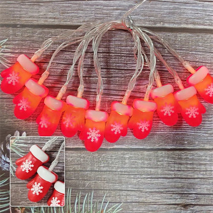 2m 10-LED String Light Christmas Style Xmas Festival Decorative Lamp, Constant Light