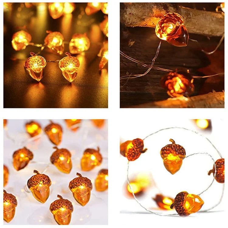 2m 20-LED Pine Cone Design String Light Home Festival Decorative Ambient Light, Constant Light