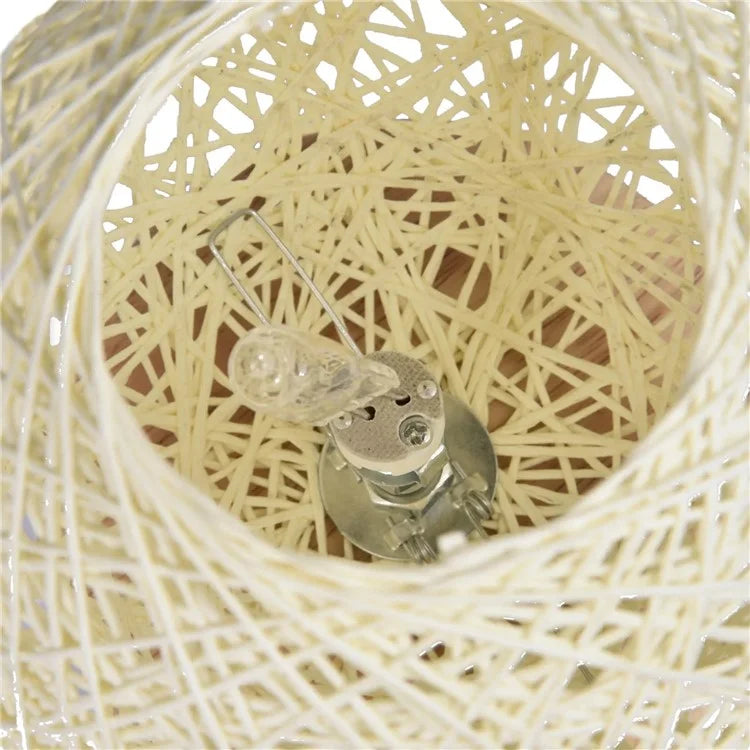 Rattan Ball Wax Melt Lamp Dimmable Decorative Night Light Aroma Diffuser Light Wax Melting Device, EU Plug
