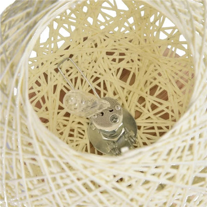 Rattan Ball Wax Melt Lamp Dimmable Decorative Night Light Aroma Diffuser Light Wax Melting Device, EU Plug