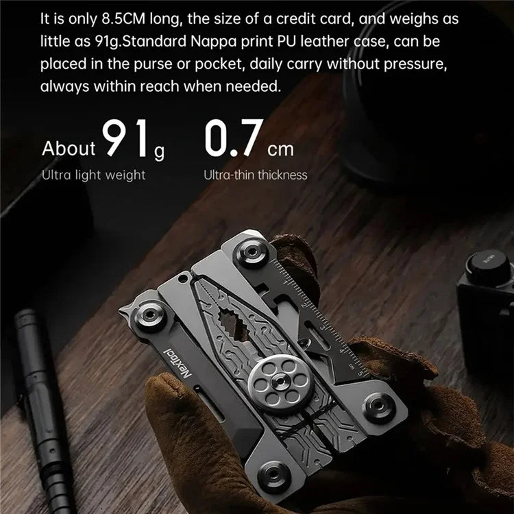 XIAOMIYOUPIN NEXTOOL NE20182 Silver Blade EDC Tool Outdoor 14-in-1 420J2 Stainless Steel Multifunction Tool