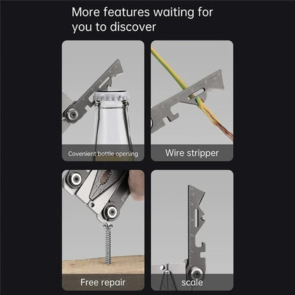 XIAOMIYOUPIN NEXTOOL NE20182 Silver Blade EDC Tool Outdoor 14-in-1 420J2 Stainless Steel Multifunction Tool