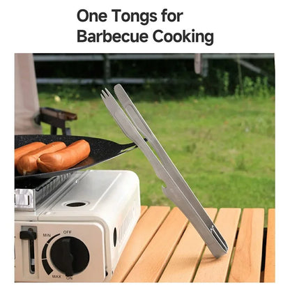 XIAOMIYOUPIN NEXTOOL NE20253 Multifunction BBQ Tong Picnic Barbecue Titanium Food Clamp (No FDA Certified, BPA-Free)