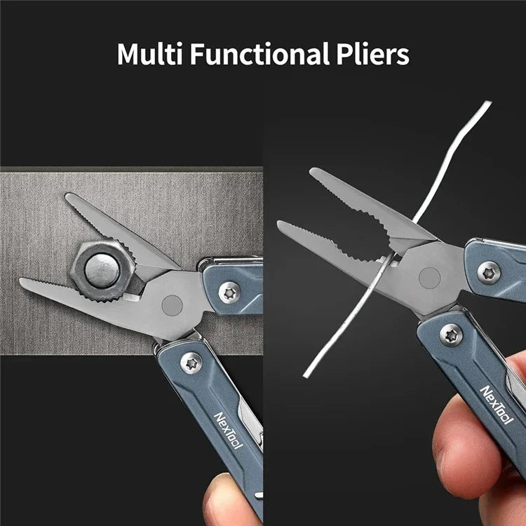 XIAOMIYOUPIN NEXTOOL NE20135 Multifunction Foldable Pliers Stainless Steel Scissors Bottle Opener Screwdriver Tools