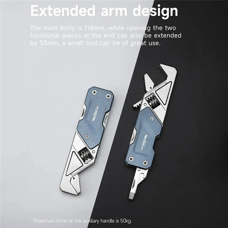 XIAOMIYOUPIN NEXTOOL NE20238 W1 Multifunction Foldable Wrench Stainless Steel  Bottle Opener Screwdriver Tools
