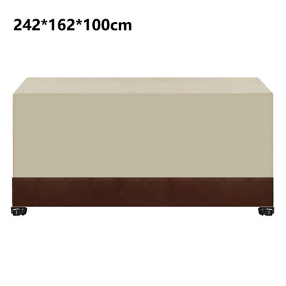 242x162x100cm Waterproof 420D Oxford Cloth Dust Cover Anti-UV Outdoor Garden Furniture Cover