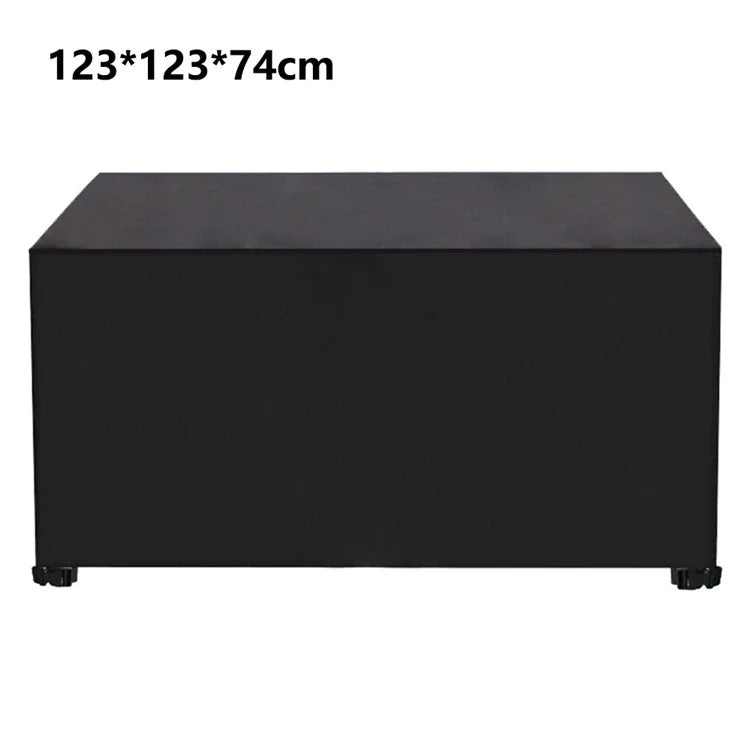123x123x74cm Waterproof 420D Oxford Cloth Dust Cover Anti-UV Outdoor Garden Furniture Cover