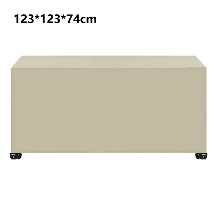 123x123x74cm Waterproof 420D Oxford Cloth Dust Cover Anti-UV Outdoor Garden Furniture Cover