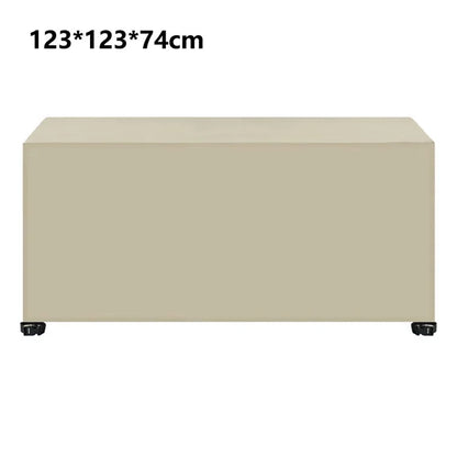 123x123x74cm Waterproof 420D Oxford Cloth Dust Cover Anti-UV Outdoor Garden Furniture Cover