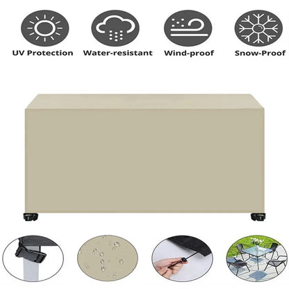 123x123x74cm Waterproof 420D Oxford Cloth Dust Cover Anti-UV Outdoor Garden Furniture Cover