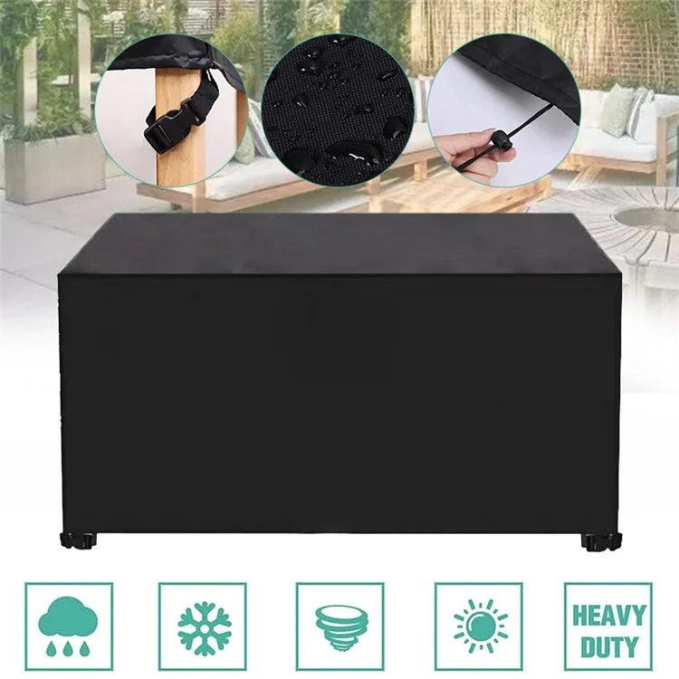 123x123x74cm Waterproof 420D Oxford Cloth Dust Cover Anti-UV Outdoor Garden Furniture Cover